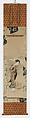 Parody of the Salt Maidens, Utagawa Toyokuni I (Japanese, 1769–1825), Pair of hanging scrolls; ink and color on paper, Japan